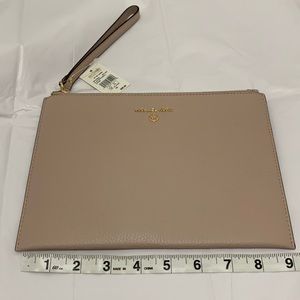 Michael Kors XL Zip Clutch Wristlet, Soft Pink Color Brand New